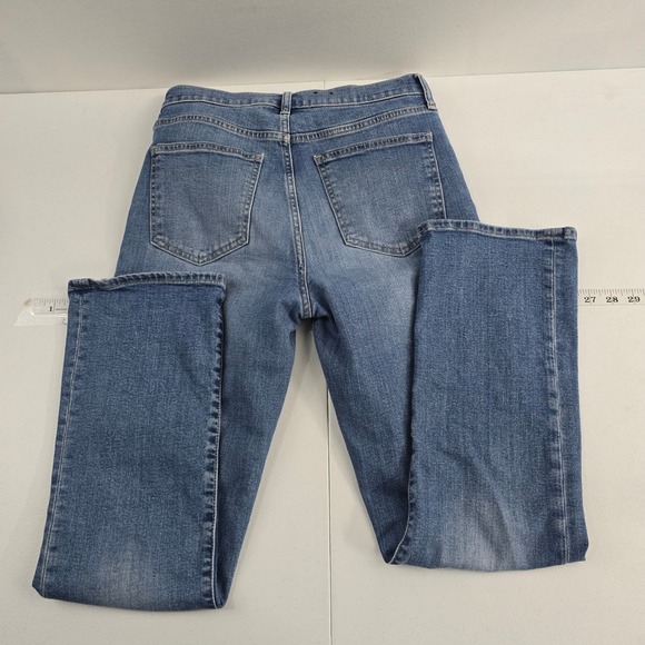 GAP Kick Fit High‎ Rise Jeans Women's 28x28 Tall Medium Wash Blue Denim - Picture 2 of 9
